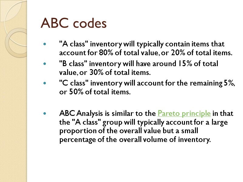 ABC codes 